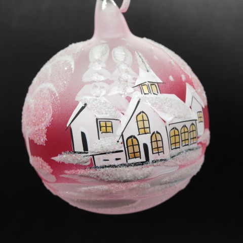 **TEMPORARILY OUT OF STOCK **Christmas Easter Salzburg Hand Painted Ornament - Winter Forest